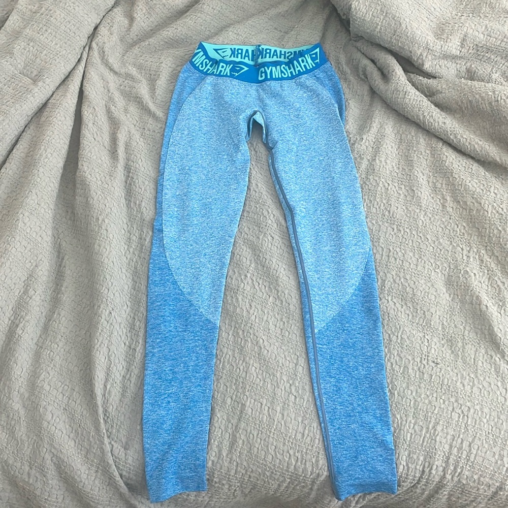 gym shark blue leggings